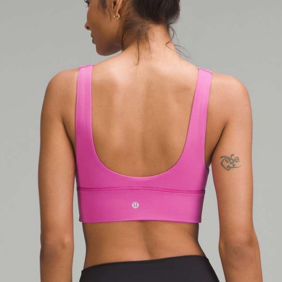 Lululemon Align V Neck Bra Pow Pink Tone Size 12 NWT - Picture 2 of 6